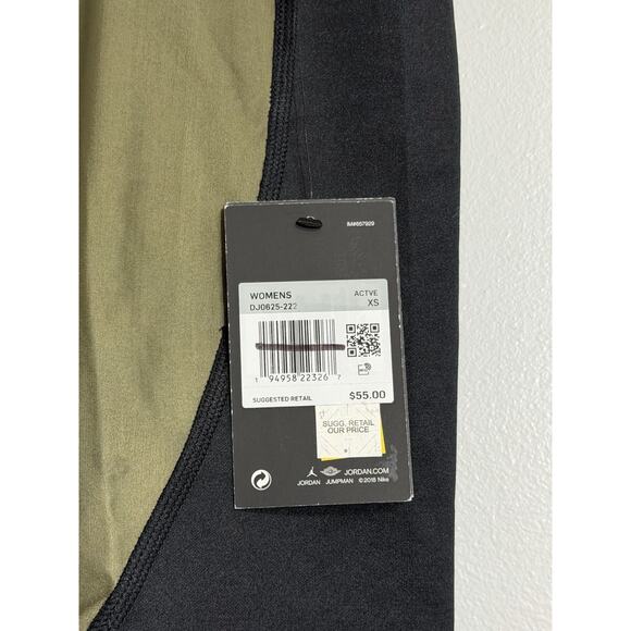 NEW Air Jordan x Aleali May Women's Shorts Olive & Black DJ0625-222 Size XS - Picture 2 of 2